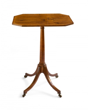 A George III Rosewood and Satinwood Side Table